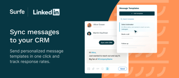 Message templates for LinkedIn