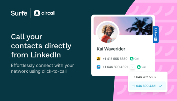 Call your contacts directly from LinkedIn with Aircall integration