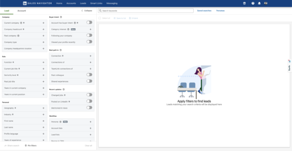 LinkedIn Sales Navigator Advanced Search