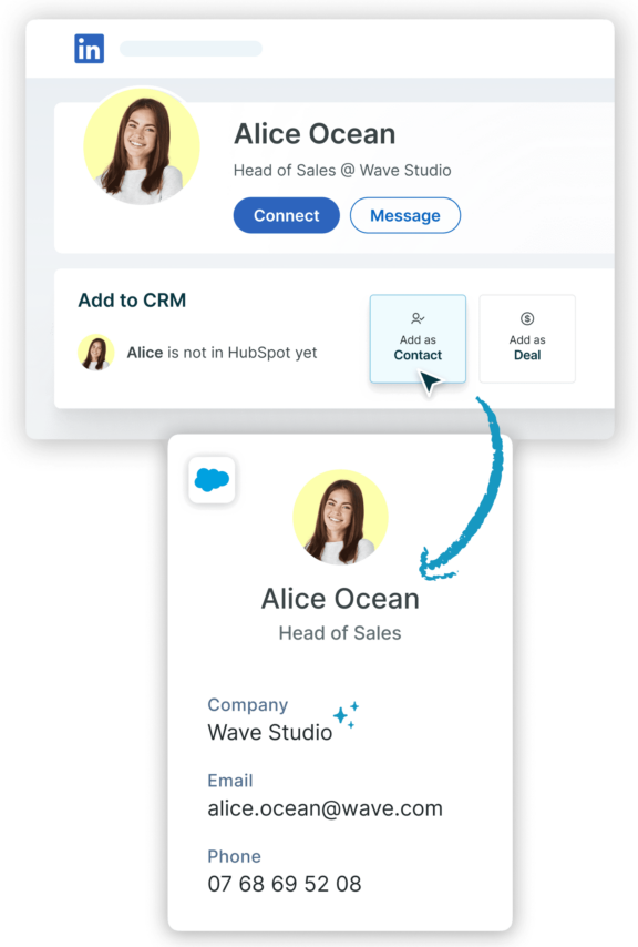 Add LinkedIn contacts to Salesforce with Surfe