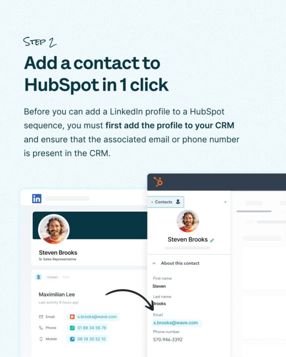 How to add LinkedIn prospects to HubSpot Sequences 3