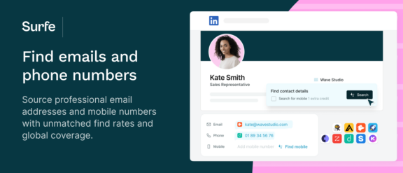 find emails and phones on linkedin